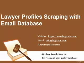 Lawyer Profiles Scraping with Email Database