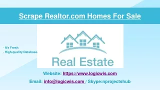 Scrape Realtor.com Homes For Sale