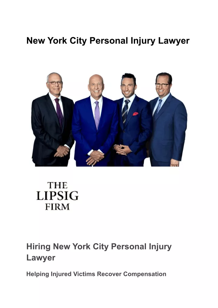 new york city personal injury lawyer