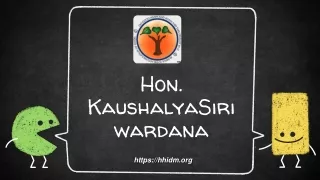 hon kaushalyasiriwardana