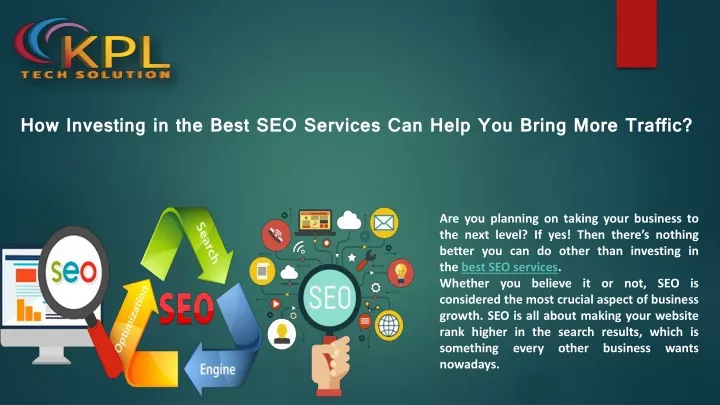 how investing in the best seo services can help