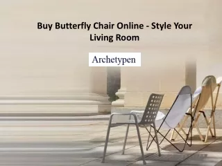 Buy Butterfly Chair Online – Style Your Living Room