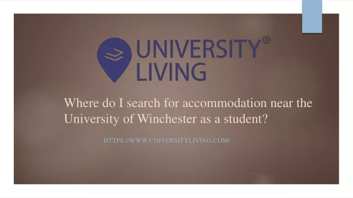 where do i search for accommodation near the university of winchester as a student