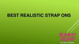 Best Realistic Strap Ons