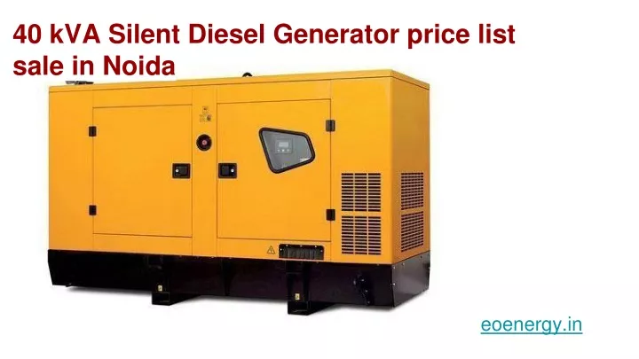 40 kva silent diesel generator price list sale in noida