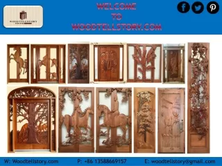 Hand Carved Horse Door