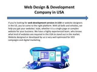 Web Designing & Development Company in USA | Arkss Technologies