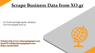 scrape business data from xo gr