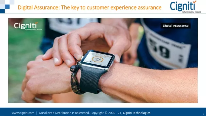 digital assurance the key to customer experience