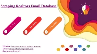 scraping realtors email database