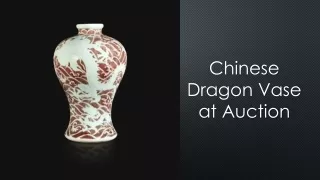 Chinese dragon vase at Freemans Auction