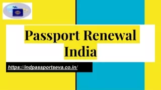 Passport Renewal India