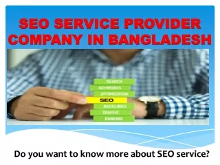 Seo service provider company in bangladesh