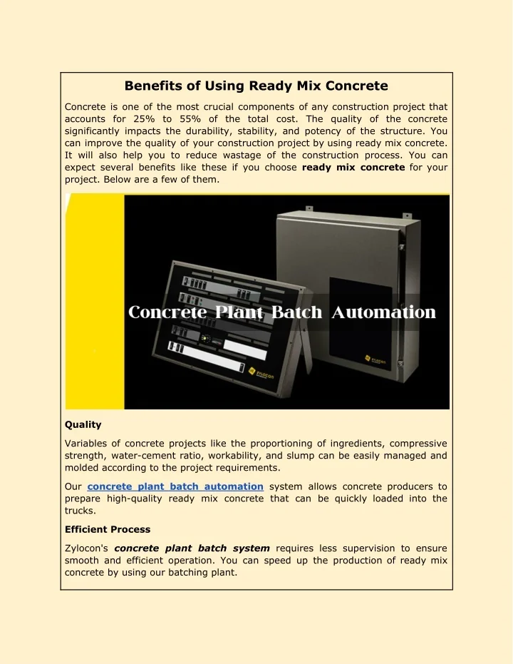 PPT - Benefits of Using Ready Mix Concrete PowerPoint Presentation ...