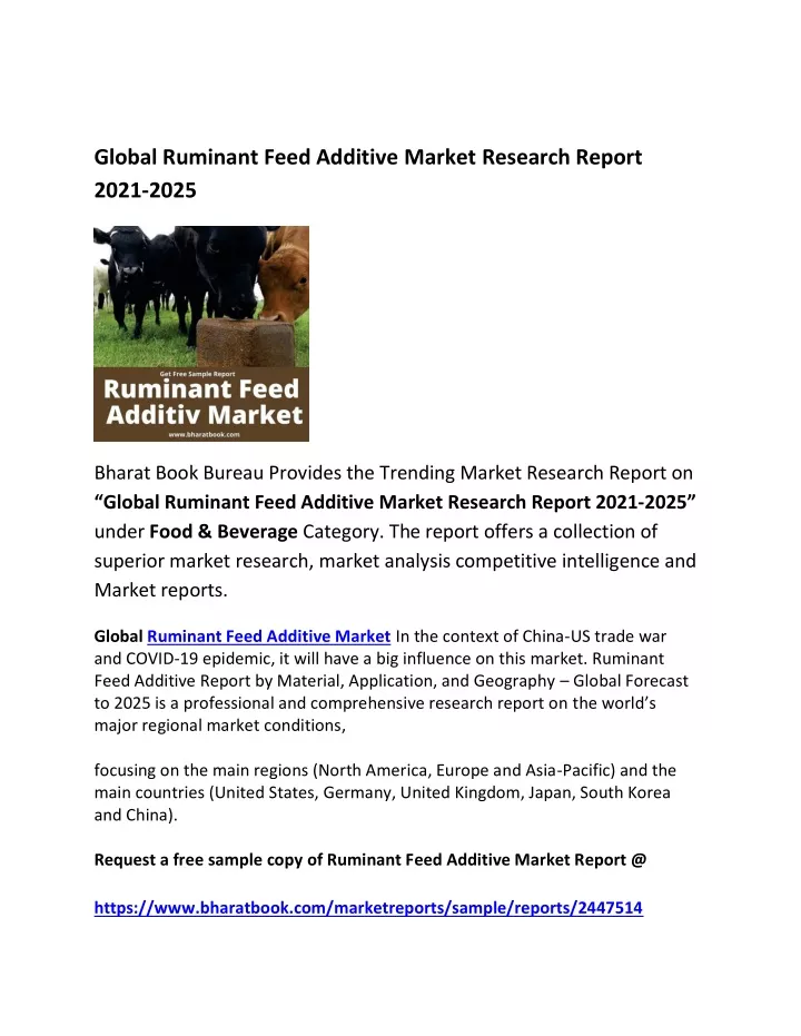 global ruminant feed additive market research