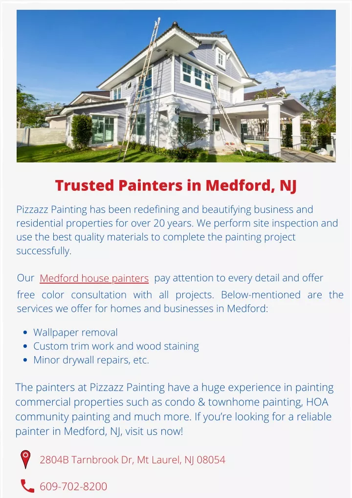 trusted painters in medford nj pizzazz painting