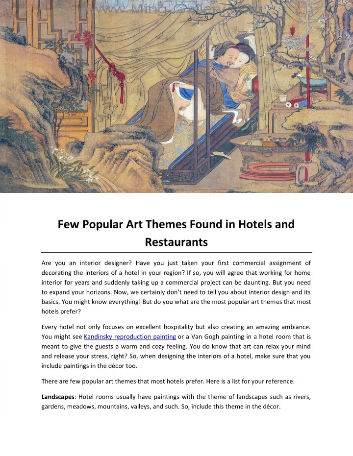 ppt-few-popular-art-themes-found-in-hotels-and-restaurants-powerpoint