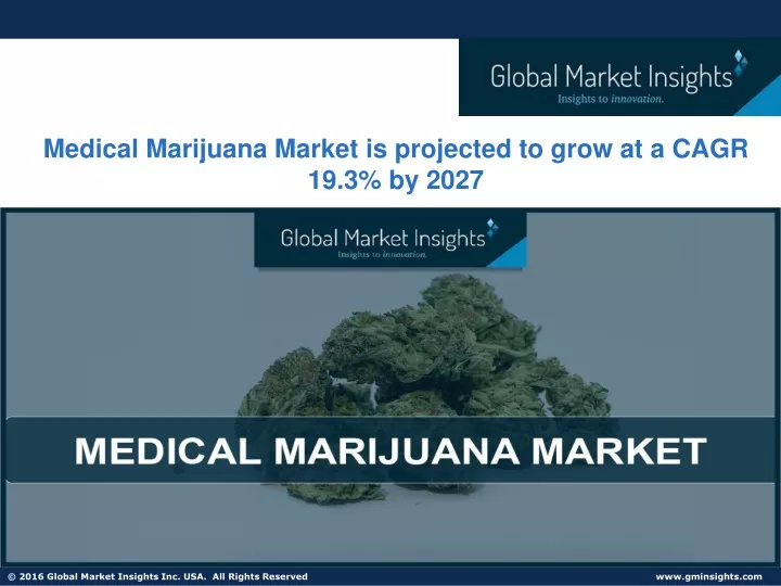 medical marijuana market is projected to grow