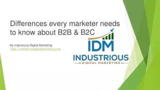 differences every marketer needs to know about