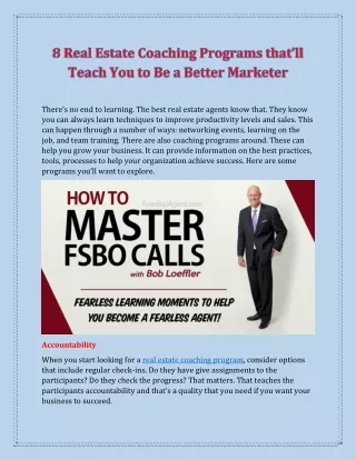 8 Real Estate Coaching Programs That’ll Teach You to Be a Better Marketer