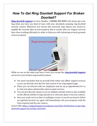 How To Get Ring Doorbell Support For Broken Doorbell