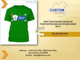 print your favorite design on tshirt coffee