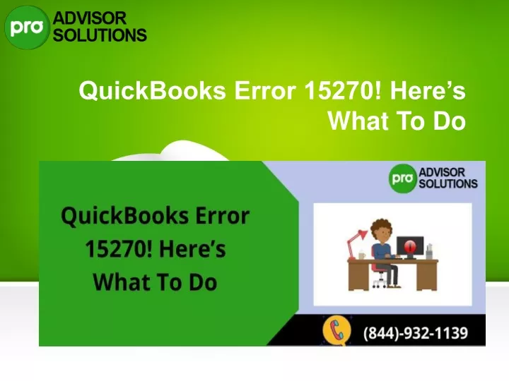 quickbooks error 15270 here s what to do