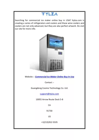searching for commercial ice maker online