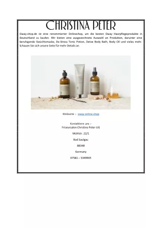 oway shop de ist eine renommierter onlineshop