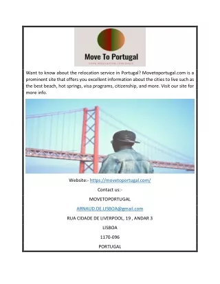 Relocation Concierge to Portugal | Movetoportugal.com