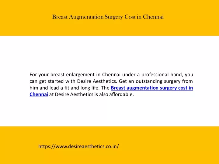 breast augmentation surgery cost in chennai