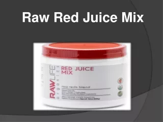 raw red juice mix