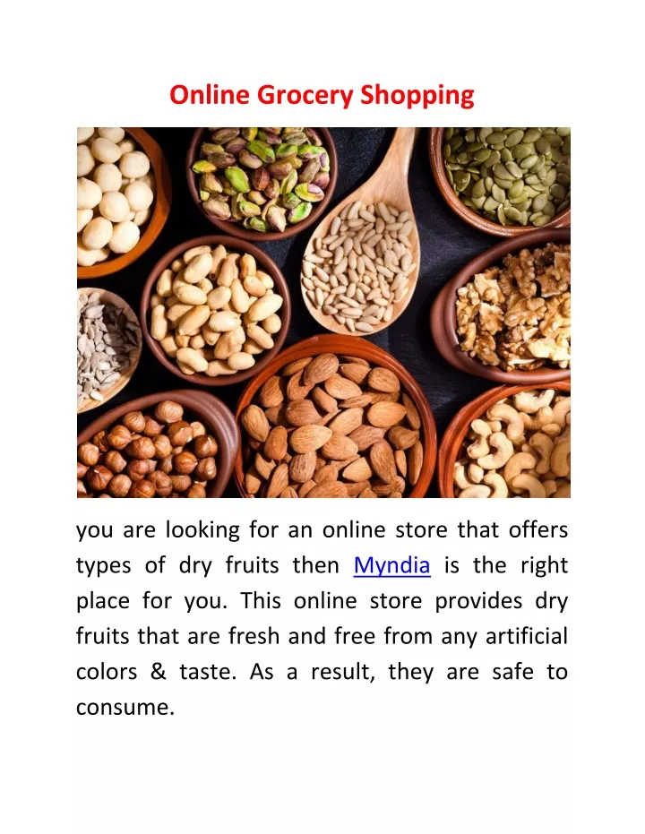 powerpoint presentation on online grocery store