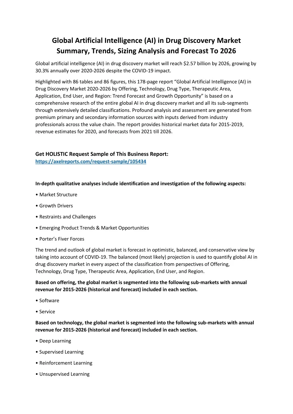 PPT - Global Artificial Intelligence (AI) in Drug Discovery Market ...