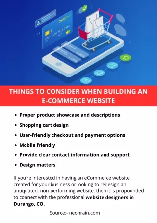 things to consider when building an e commerce