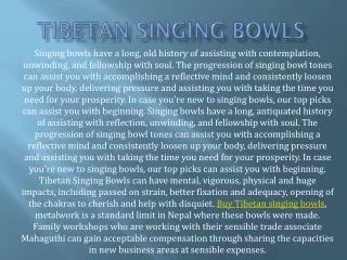 tibetan singing bowls