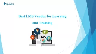 best lms vendor for learning and training