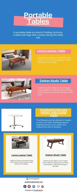 portable tables a portable table is a kind