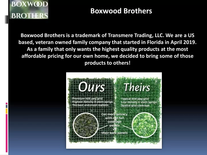 boxwood brothers