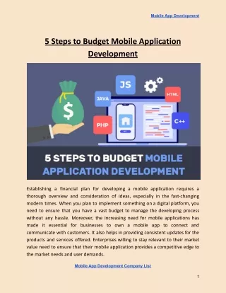 mobile app development