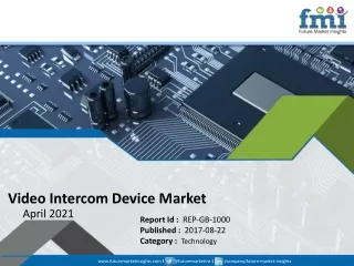 video intercom device market april 2021