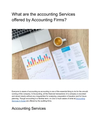 What are the accounting Services offered by Accounting Firms?