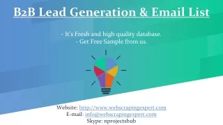 b2b lead generation email list