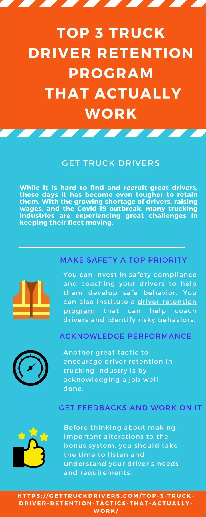 top 3 truck driver retention program that