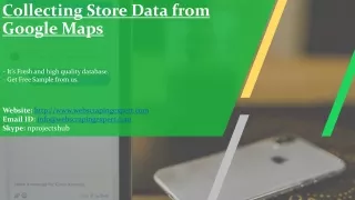 collecting store data from google maps