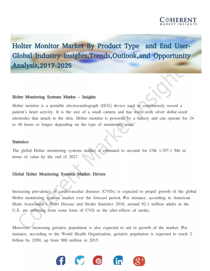 holter monitor market by product type