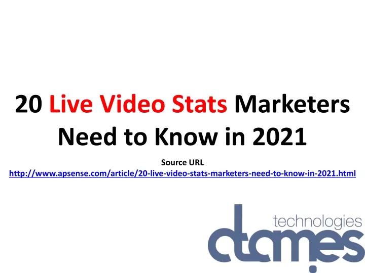 20 live video stats marketers need to know in 2021