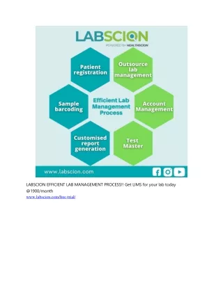 labscion efficient lab management process