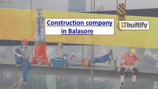 Construction company in Balasore