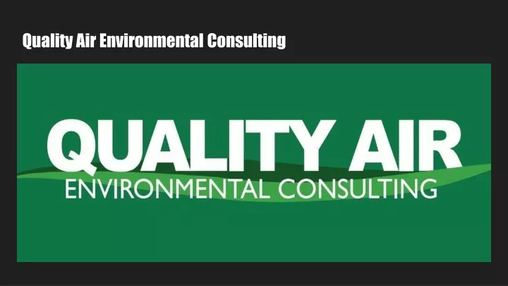 quality air environmental consulting